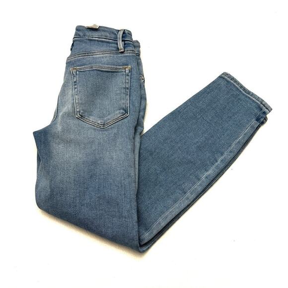 Good American Good Legs Skinny Light Wash Denim Jeans Size 0 / 25 NWT - Picture 7 of 7